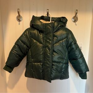 GAP Forest Green Kids Puffer Jacket Like New 18-24 months
